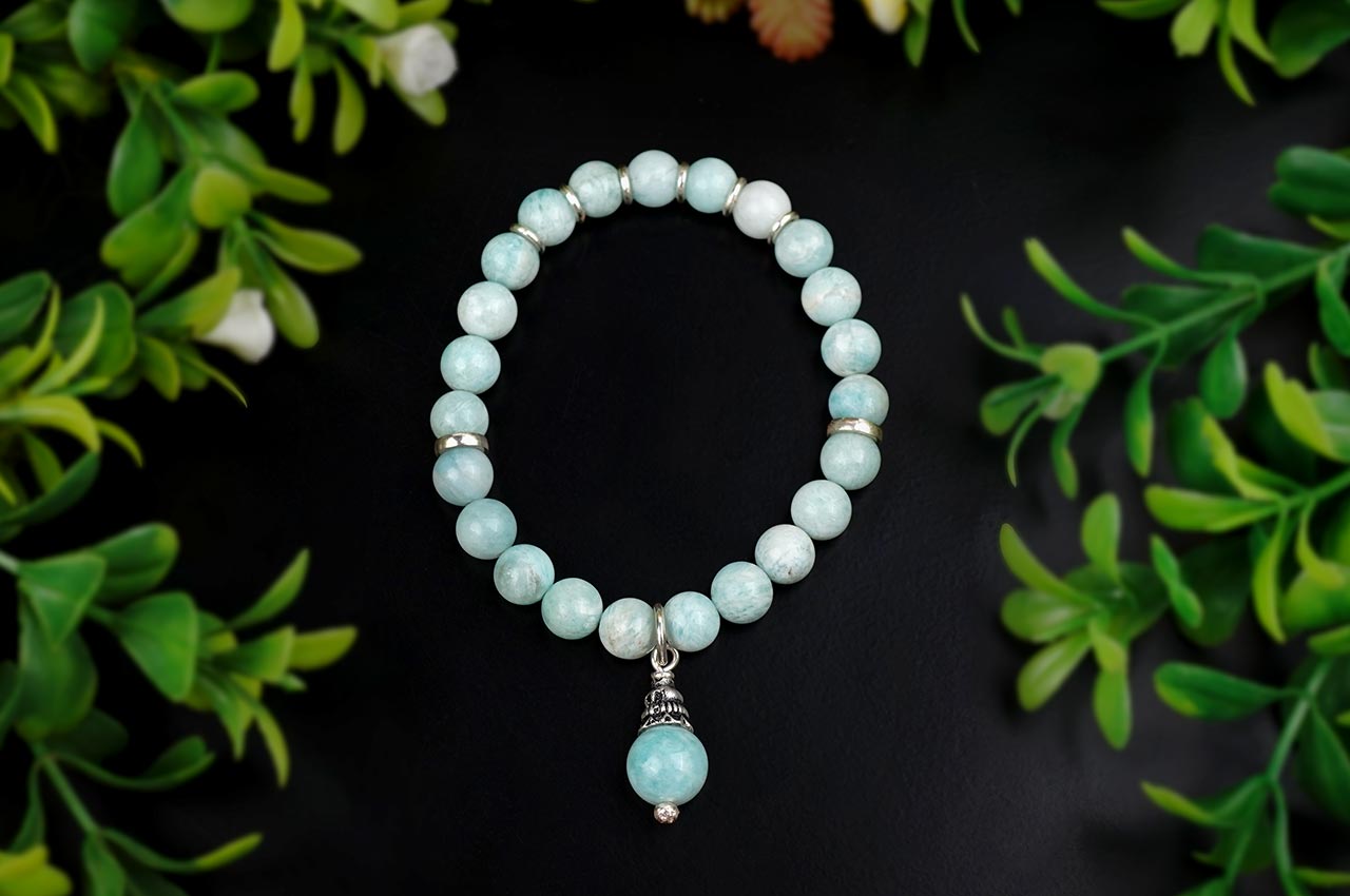 Amazonite Bracelet With Trinklet